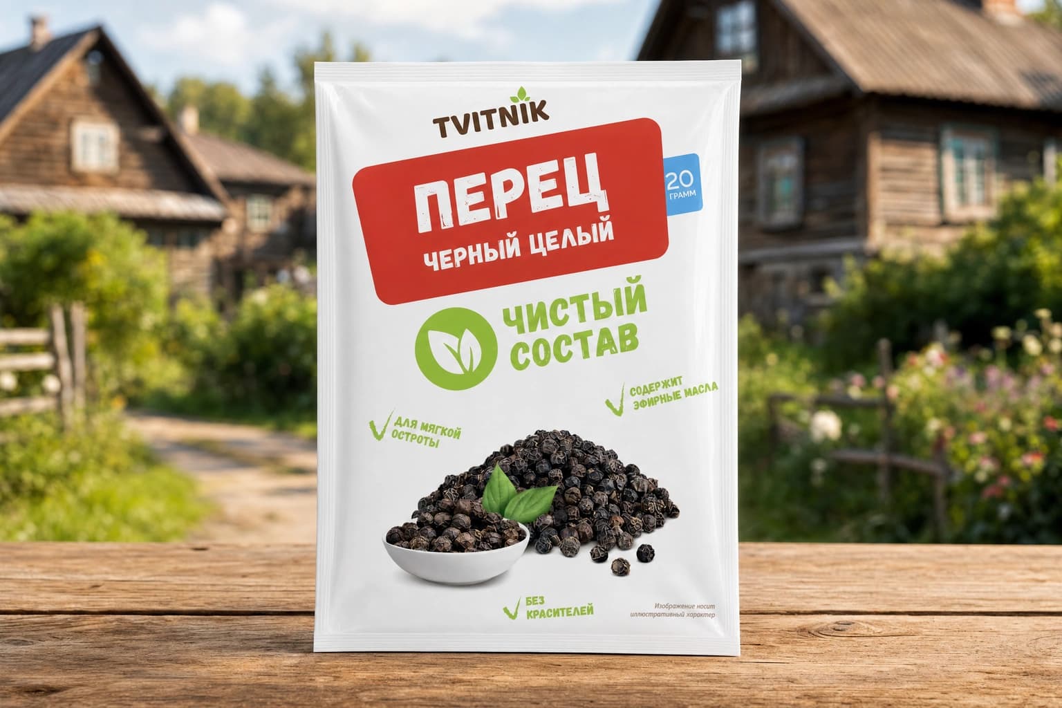 Перец черный целый ТМ "Tvitnik" 20 г