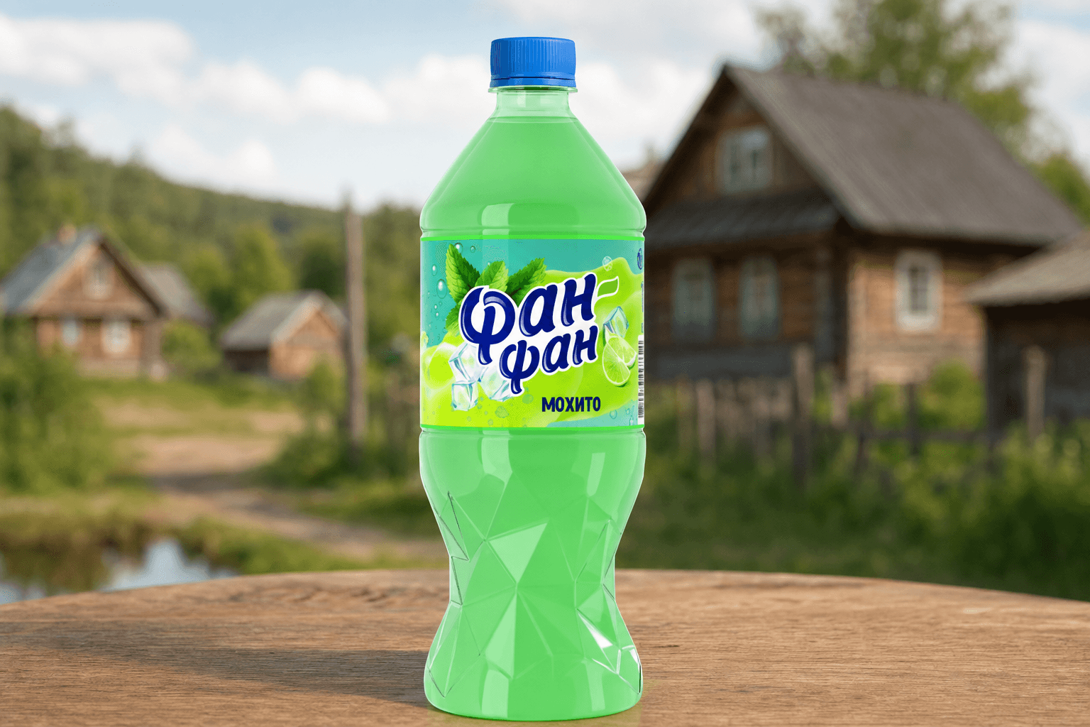 НАПИТОК БЕЗАЛКОГОЛЬНЫЙ ГАЗИРОВАННЫЙ НА АРОМАТАХ НЕПАСТЕРИЗОВАННЫЙ "ФАН-ФАН" БУТ. ПЭТ 1,0 л