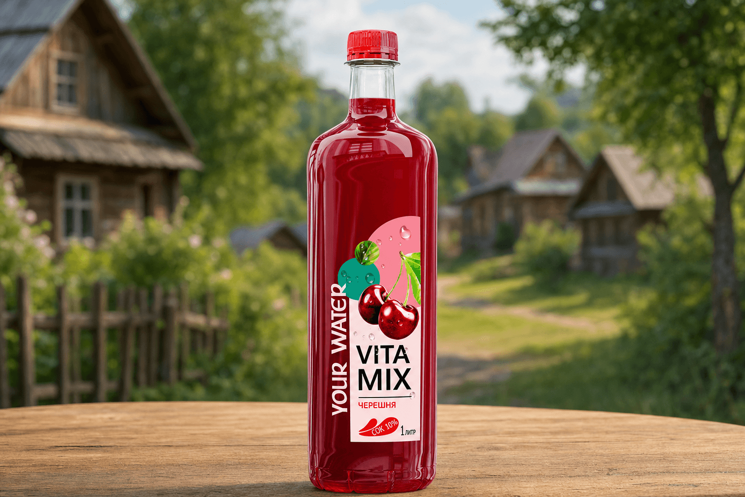 Напиток безалкогольный ароматизированный негазированный "ВитаМикс" "Черешня" пастеризованный, 1,0 л