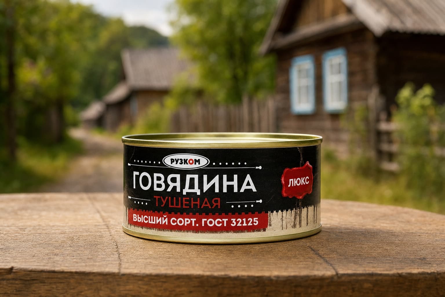 Говядина тушеная ГОСТ в/с 0,325 Люкс с/к