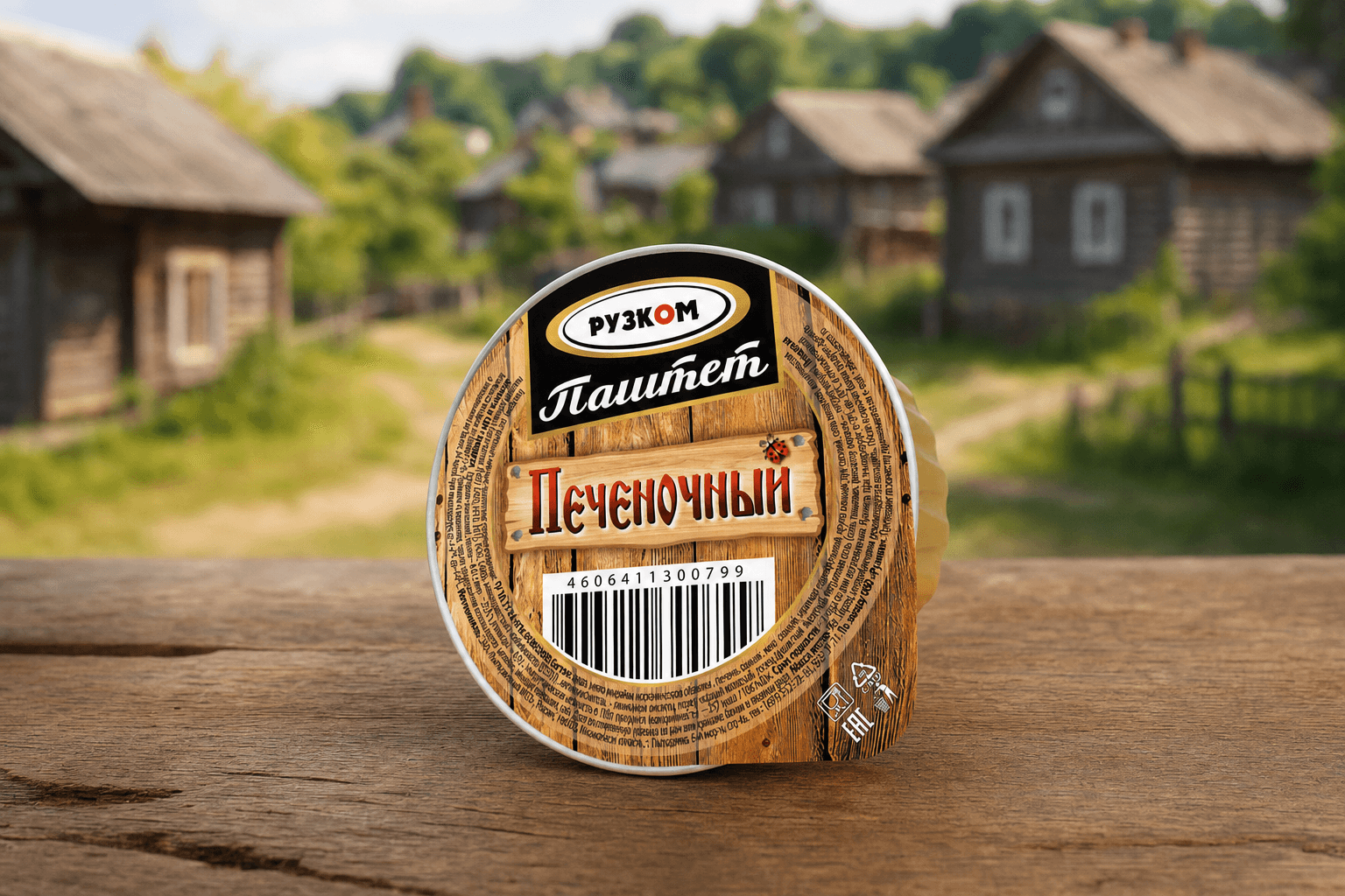Паштет  "Печеночный" ламистер 0,090 ТМ "Рузком"
