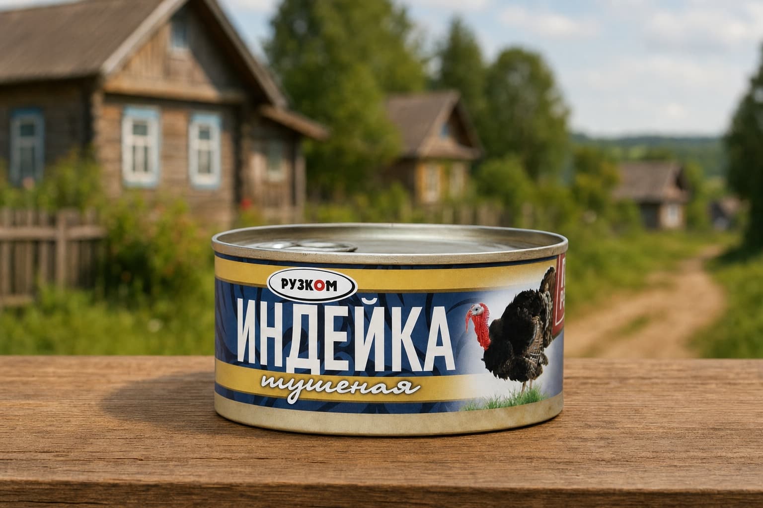 Индейка тушеная  ГОСТ 0,325 литография с/к ТМ "Рузком"