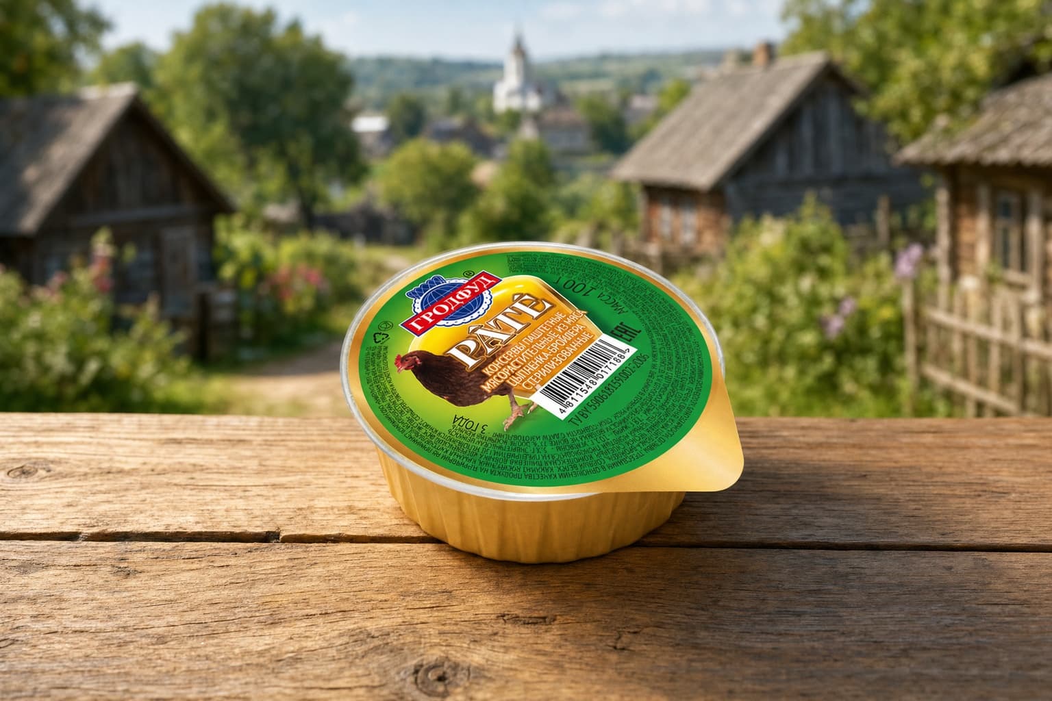 Консервы паштетные мясорастительные стерилизованные из мяса цыпленка-бройлера 100г  СООО “КвинФуд”