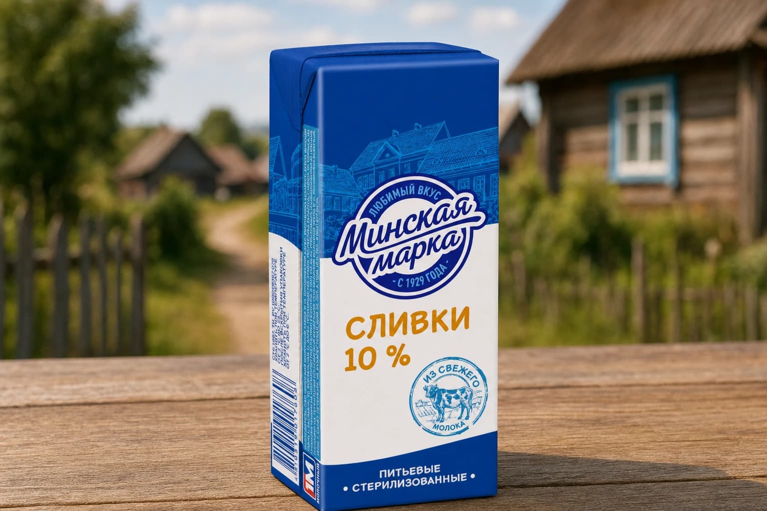 Сливки стер. "Минская марка" 10,0% тетра-брик 200 г 