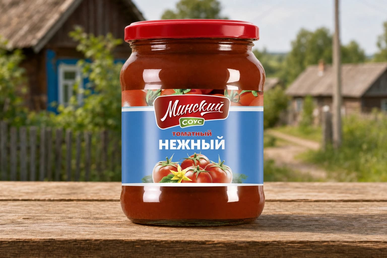 Соус томатный "Минский Нежный" в стеклянной банке 490 г