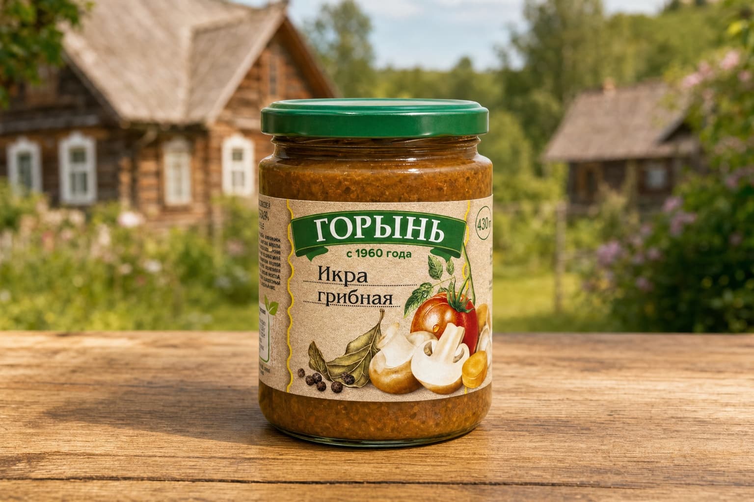 Икра грибная 430г ТМ "ГОРЫНЬ"