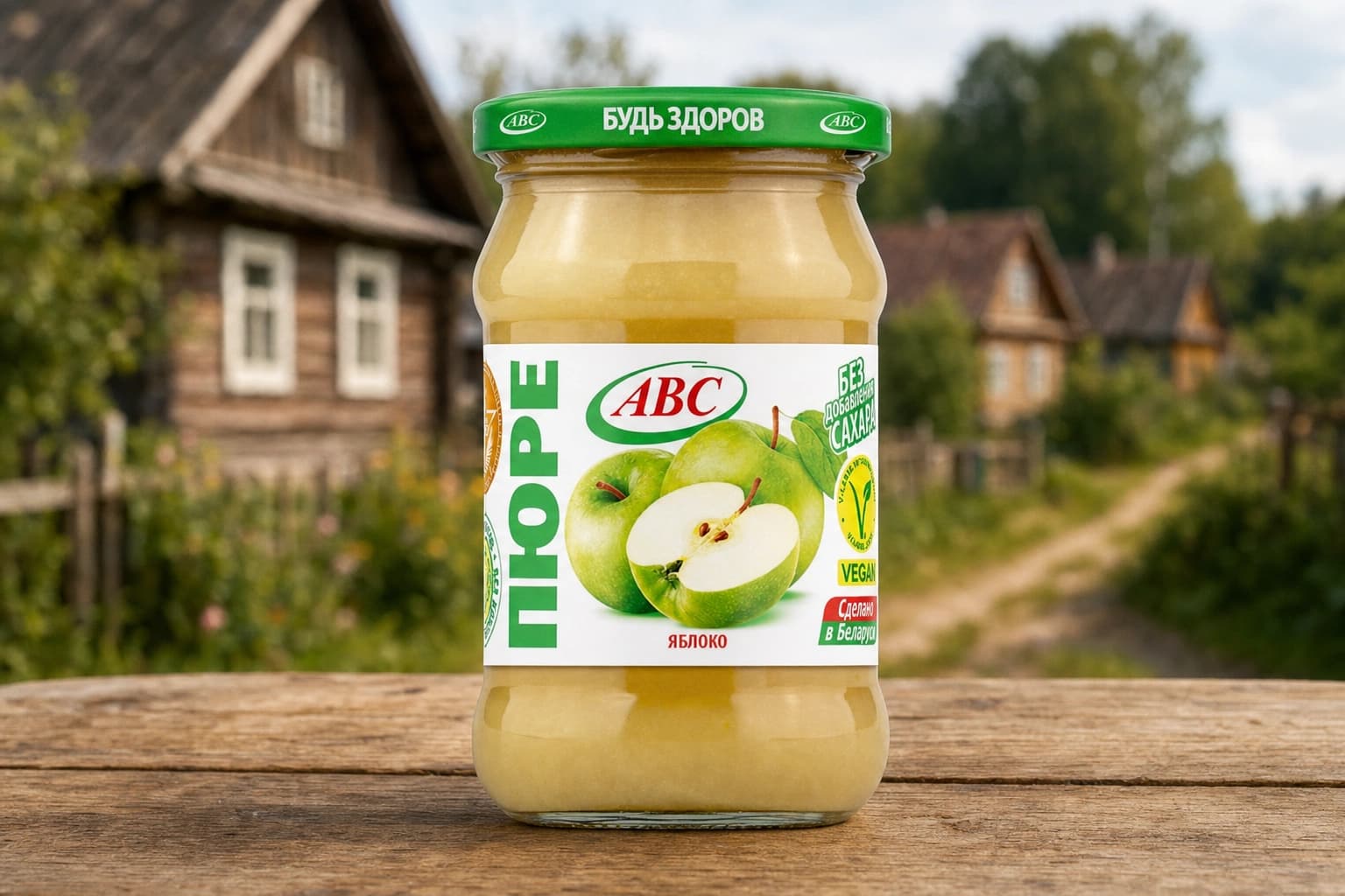 Пюре яблочное стерилизованное  ст/бан. 280г АВС