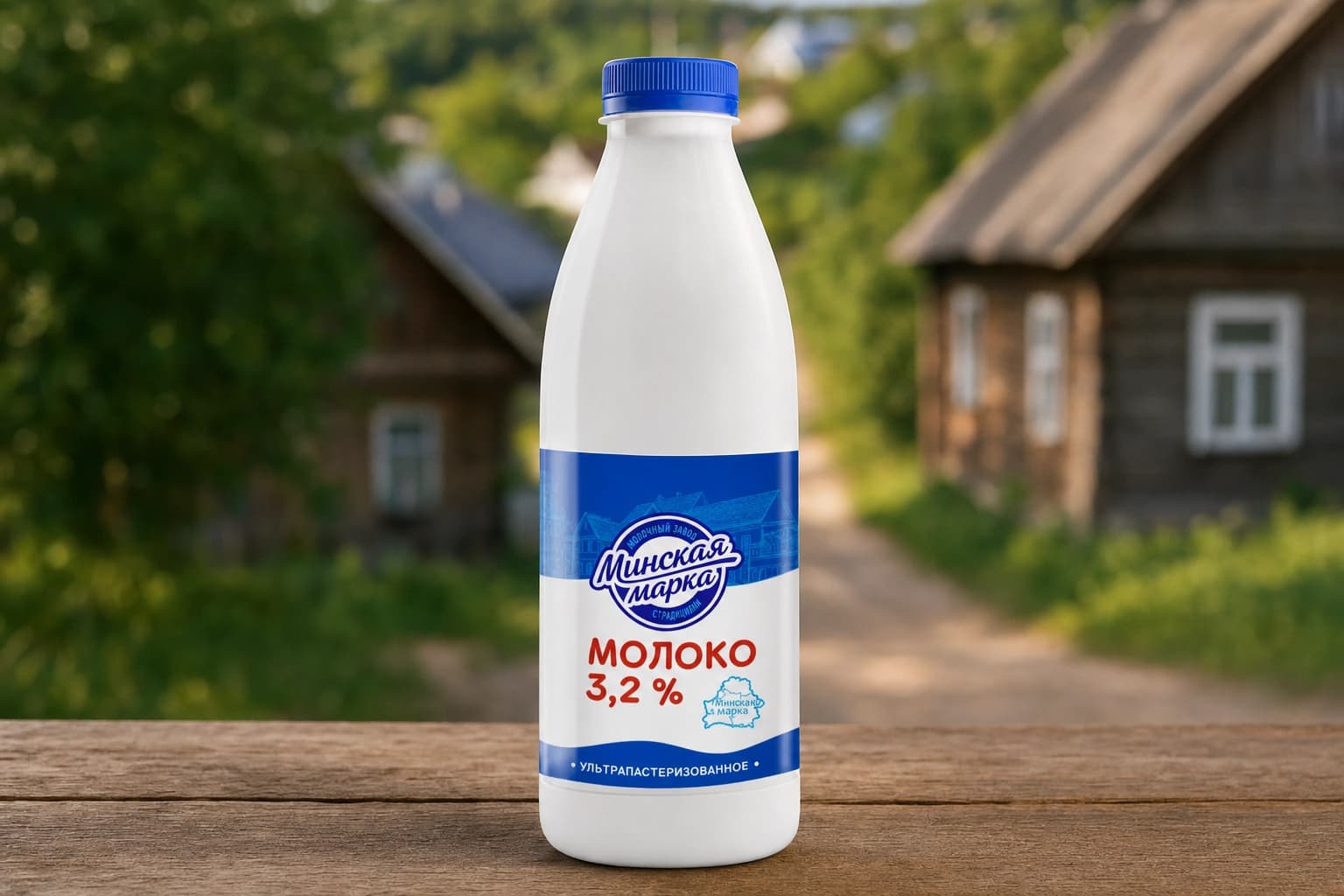 Молоко ультрапаст. "Минская марка" 3,2%  ПЭТ-бутылка 1,5 л