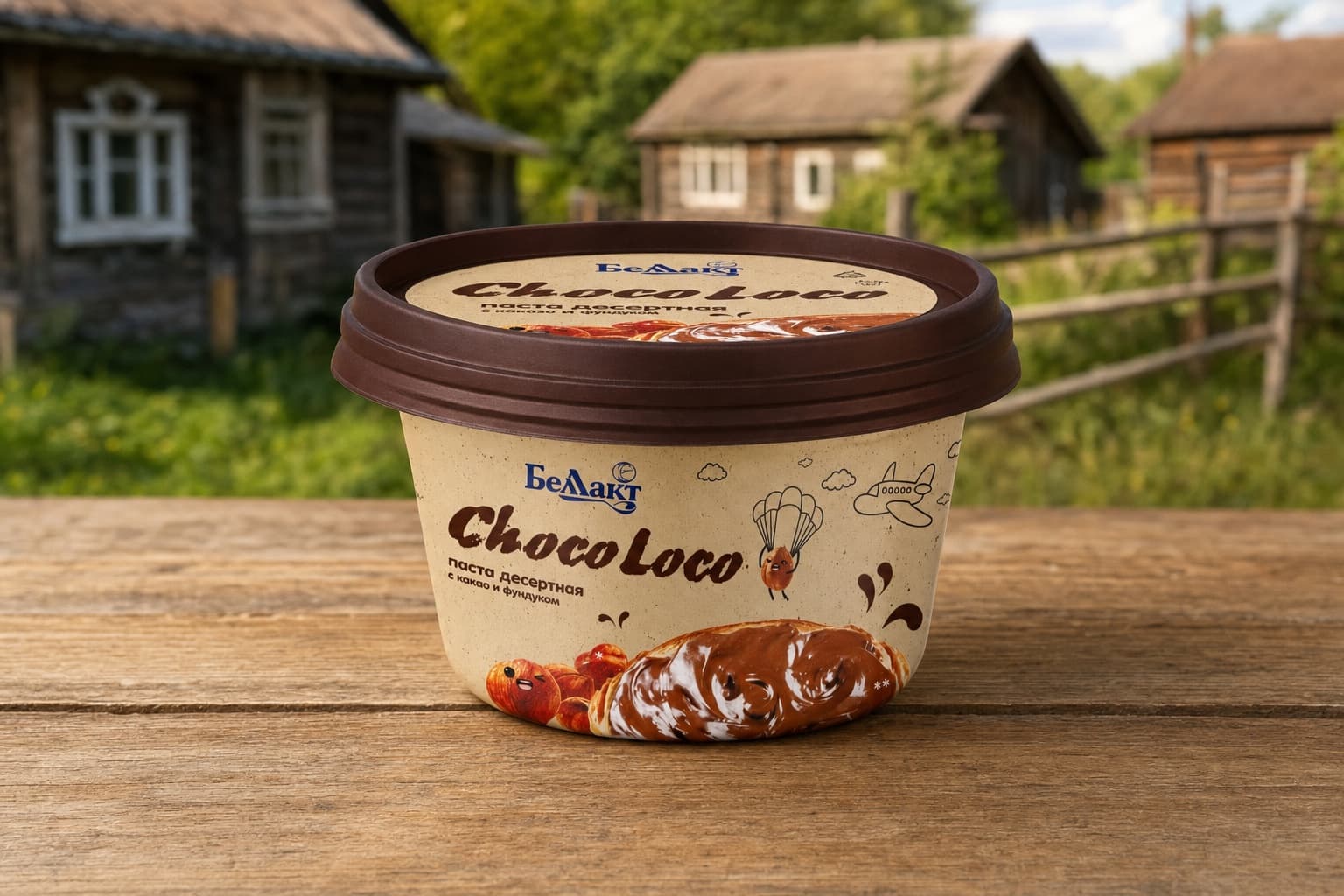 Паста десертная с какао и фундуком массовая доля жира 25,0 %, т.зн. "ChocoLoco"