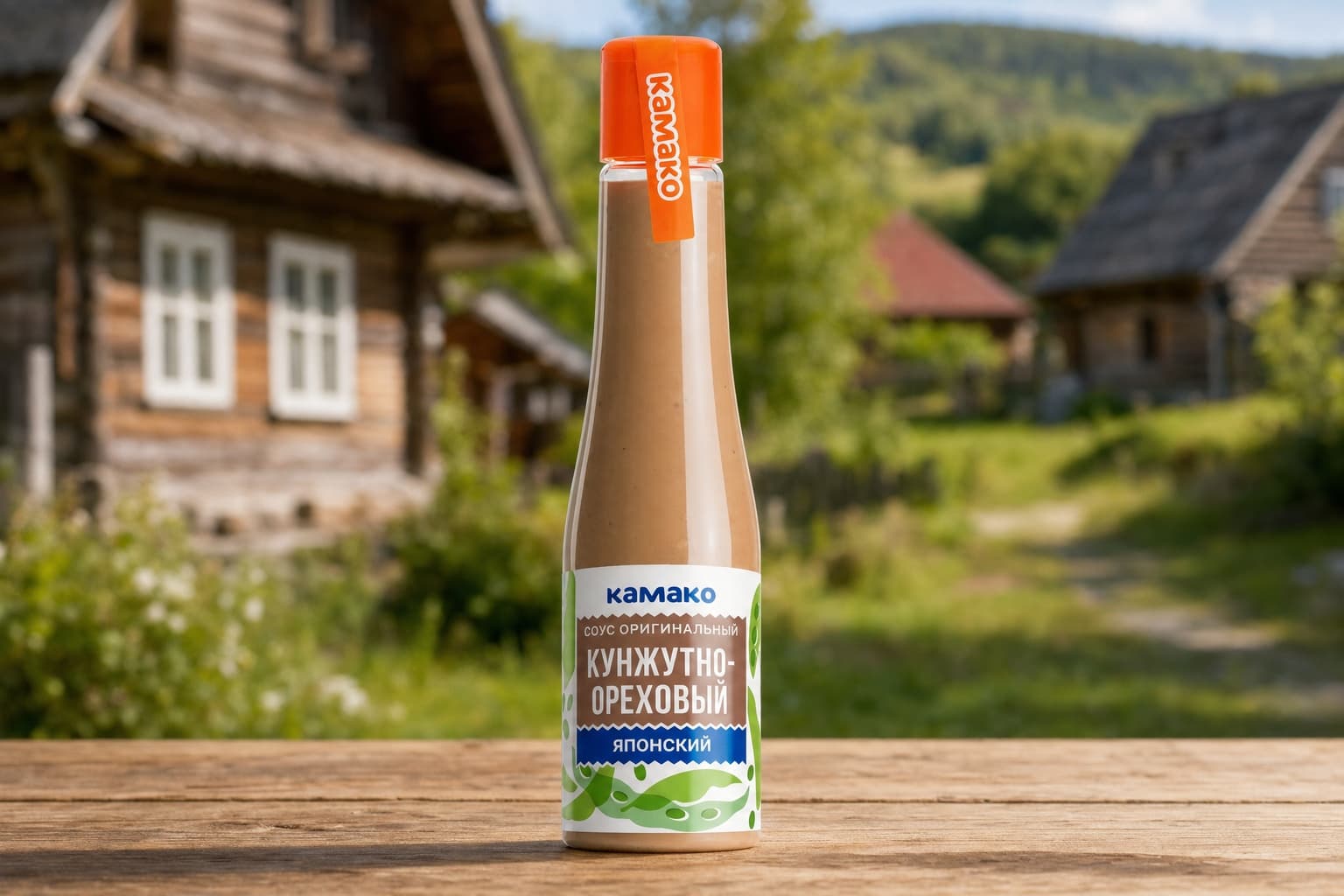 Соус оригинальный "Японский Кунжутно-ореховый" т.з. "КАМАКО" в полимерной бутылке 170 г
