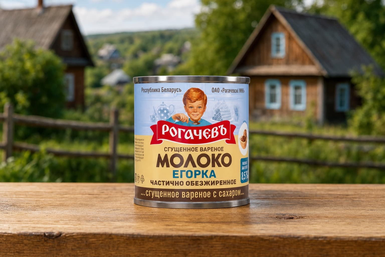 Молоко цельное сгущенное вареное "Егорка" м.д.ж. 8,5% 360 гр