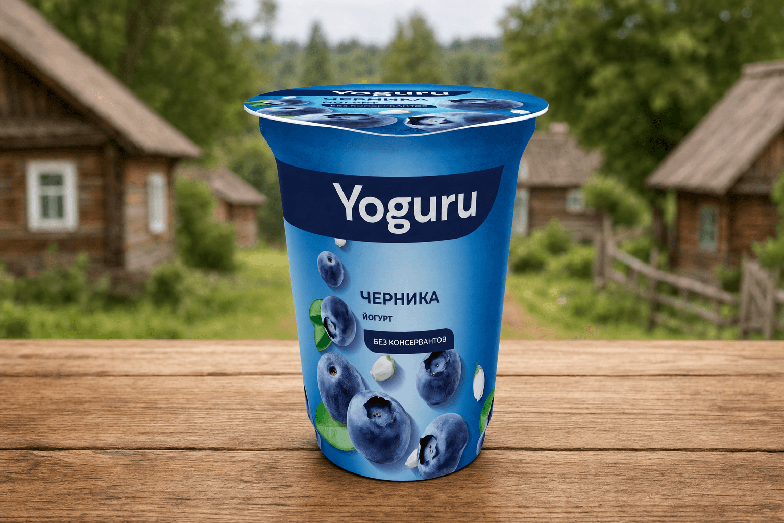 Йогурт "YOGURU" 1,5% стакан 310 г черника