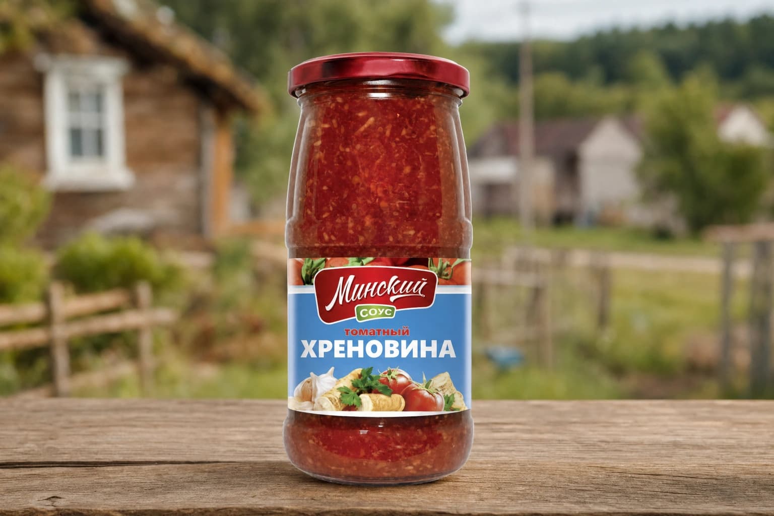 Соус томатный "Минский Хреновина" не стерилизованный (с применением консерванта) 470г