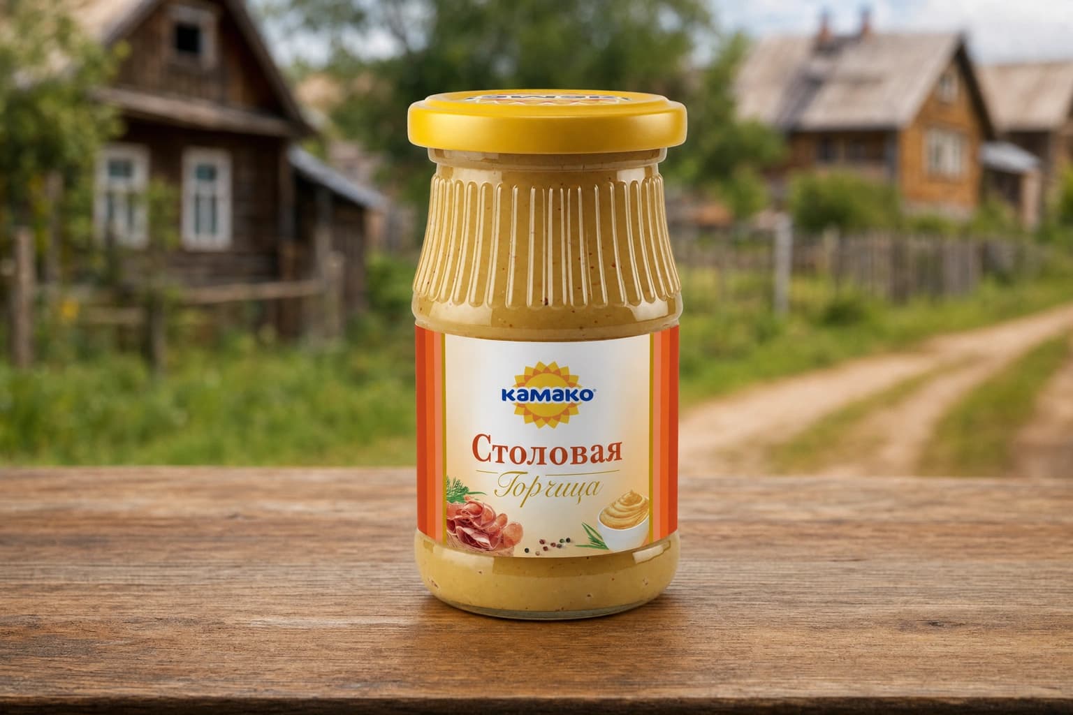 Горчица пищевая ""Столовая"" т.з. КАМАКО в стеклянной банке твист-офф 170г