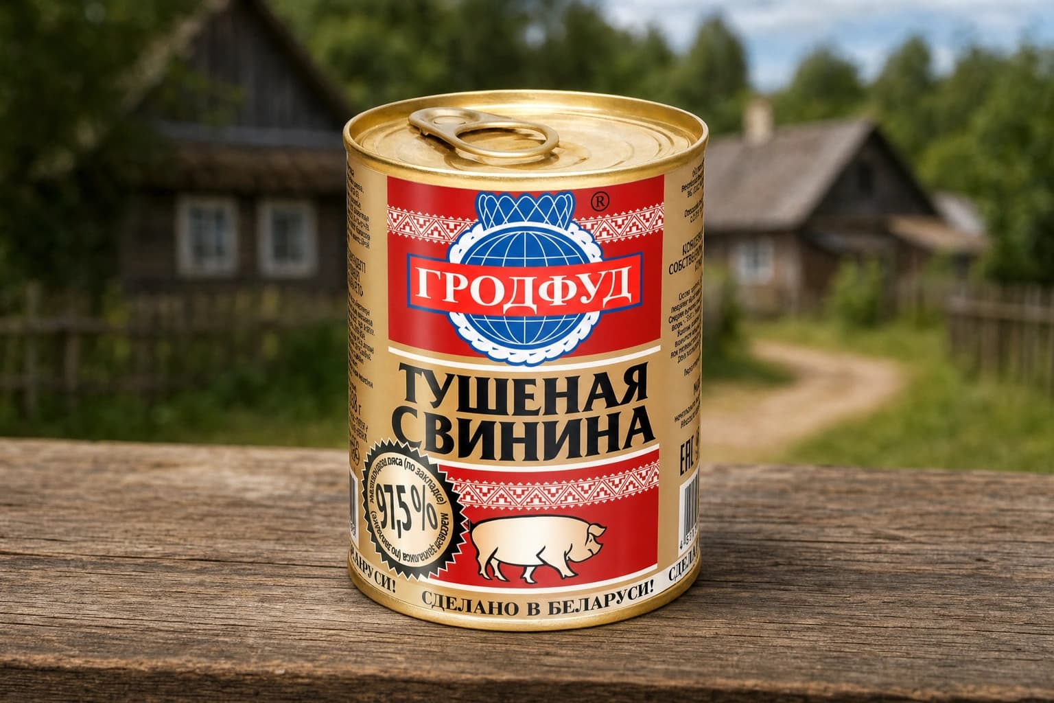 Консервы мясные кусковые в собственном соку стерилизованные "Тушеная свинина" 338 г. СООО “КвинФуд”