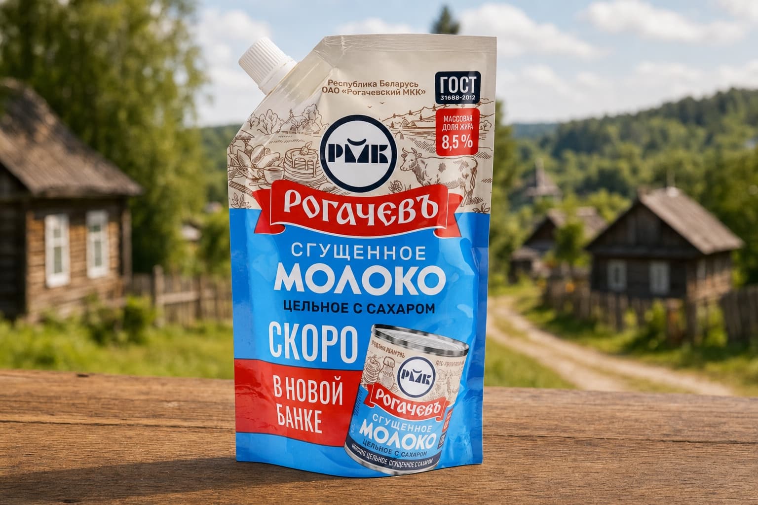Молоко цельн. сгущ.с сах. 8,5 % Дой-Пак 270 г. ОАО "РМКК"
