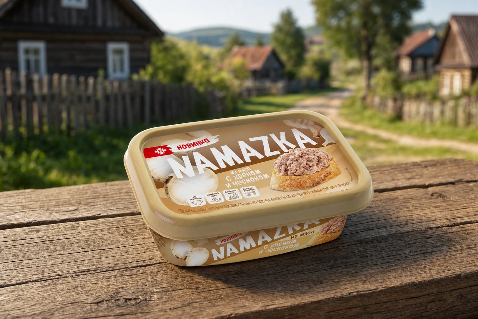 Намазка с хреном и чесноком изд мясораст вар.150г Брестский МК