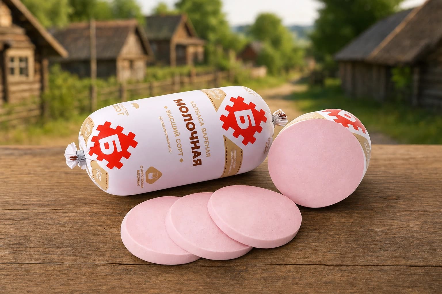 Колбаса вар. Молочная в/с 400г Брестский МК