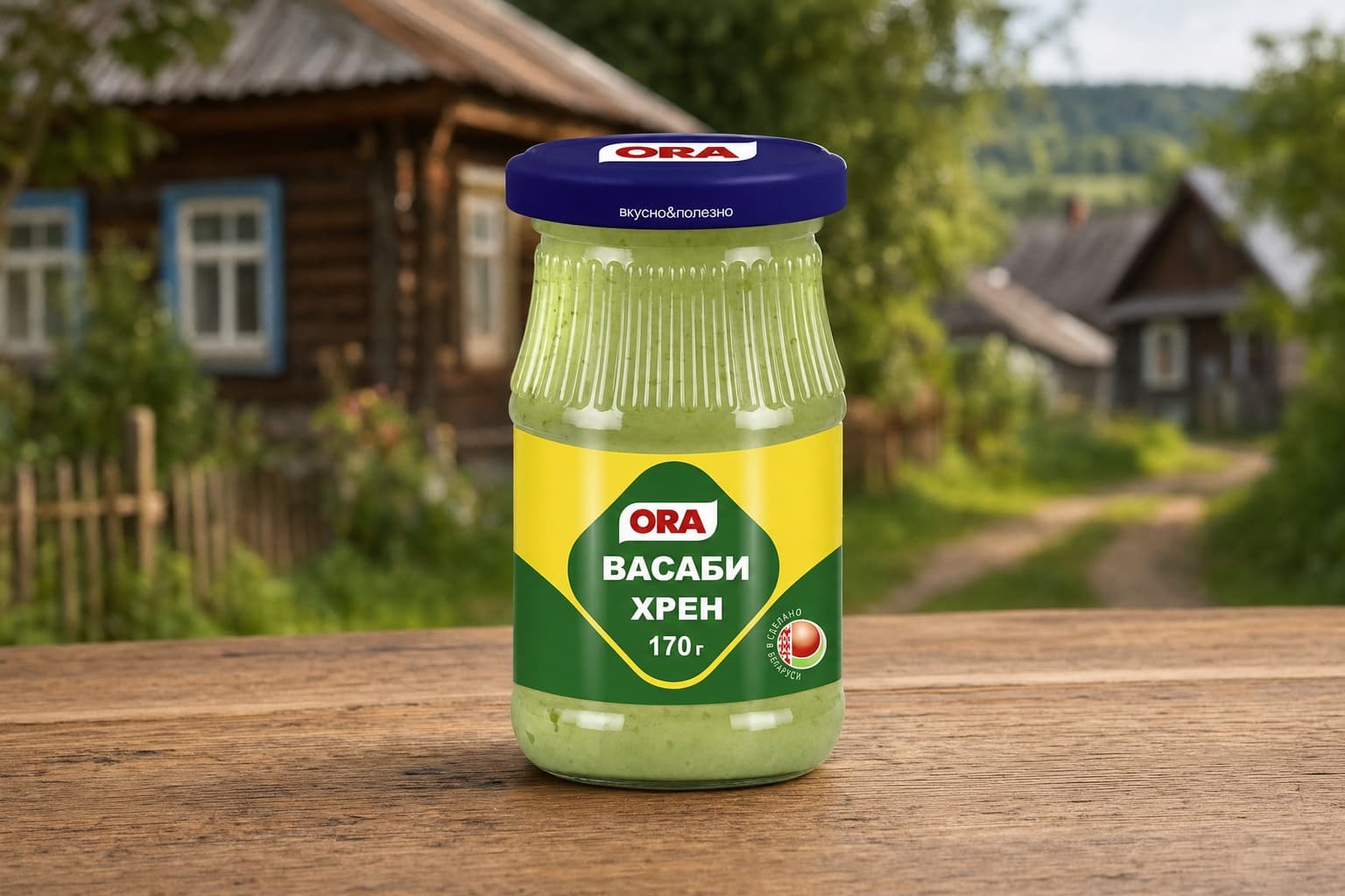 Хрен столовый острый "Васаби" т.з. "ORA" в стеклянной банке твист-офф 170 г
