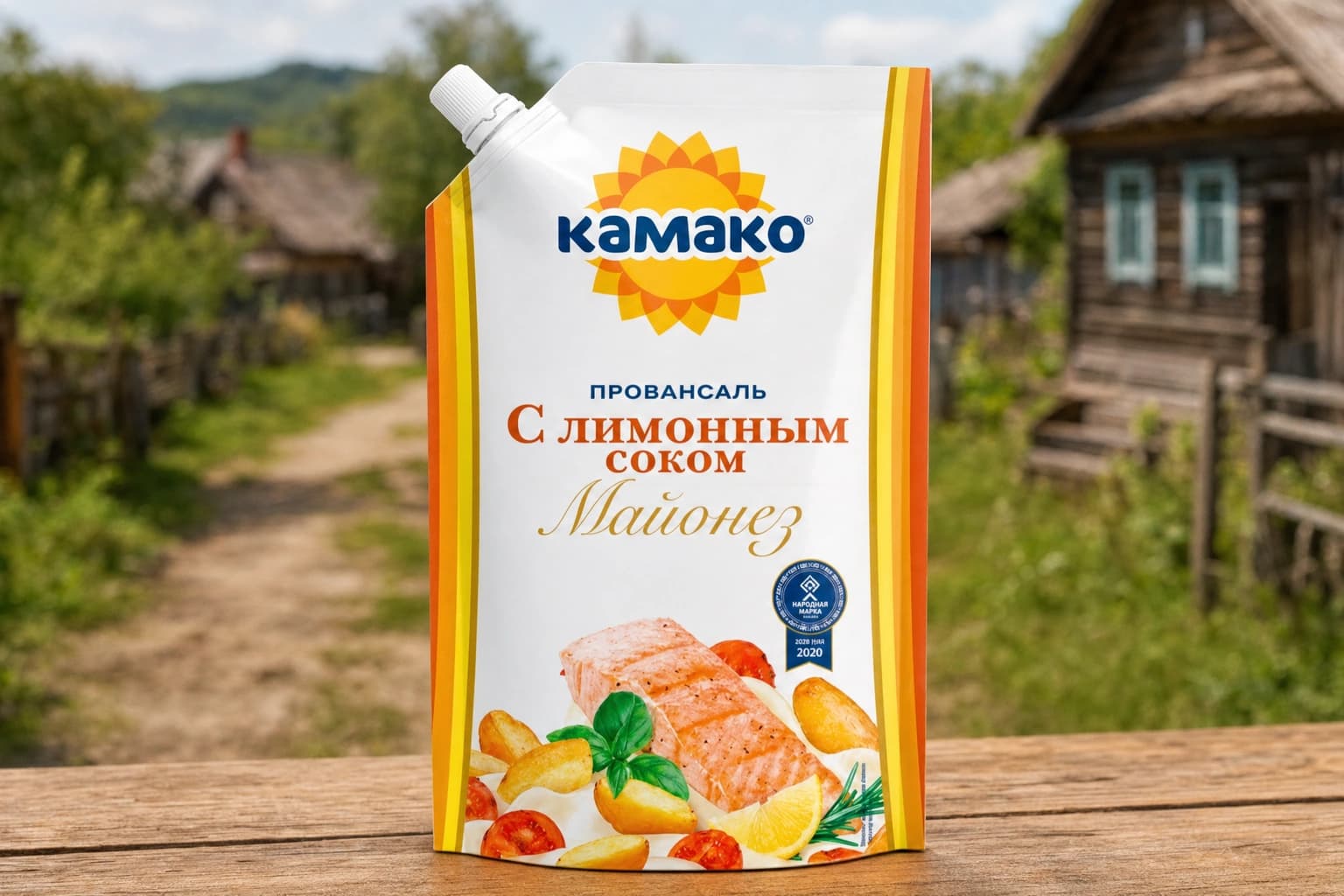 Майонез "Провансаль с лимонным соком" среднекалорийный в упаковке из комбинированной плёнки Дой-Пак 400 мл/385 г