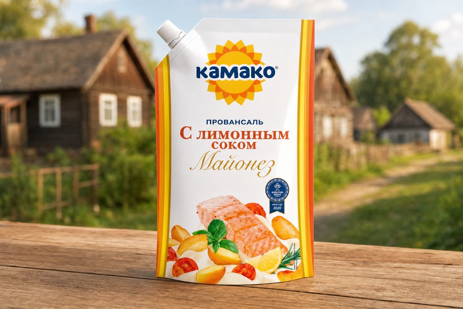 Майонез "Провансаль" т.з. "КАМАКО" в упаковке из комбинированной плёнки Дой-Пак  385 г