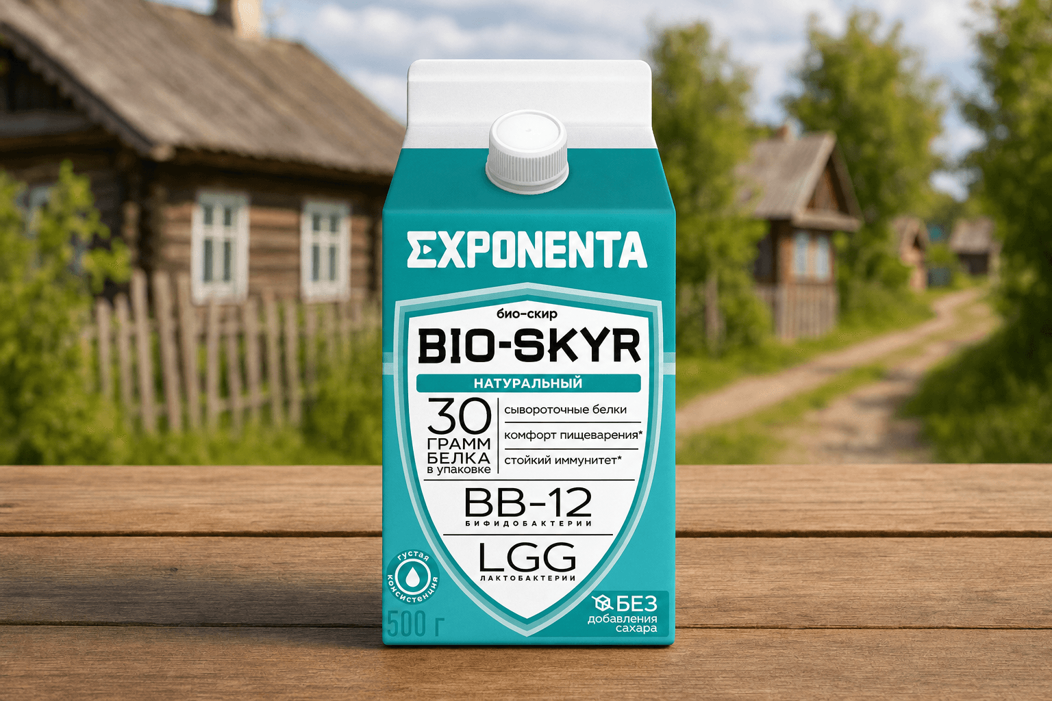 Напиток к.м. обезжир. с в.с. белка EXPONENTA BIO-SKYR 3 в 1 (гранат), 500г