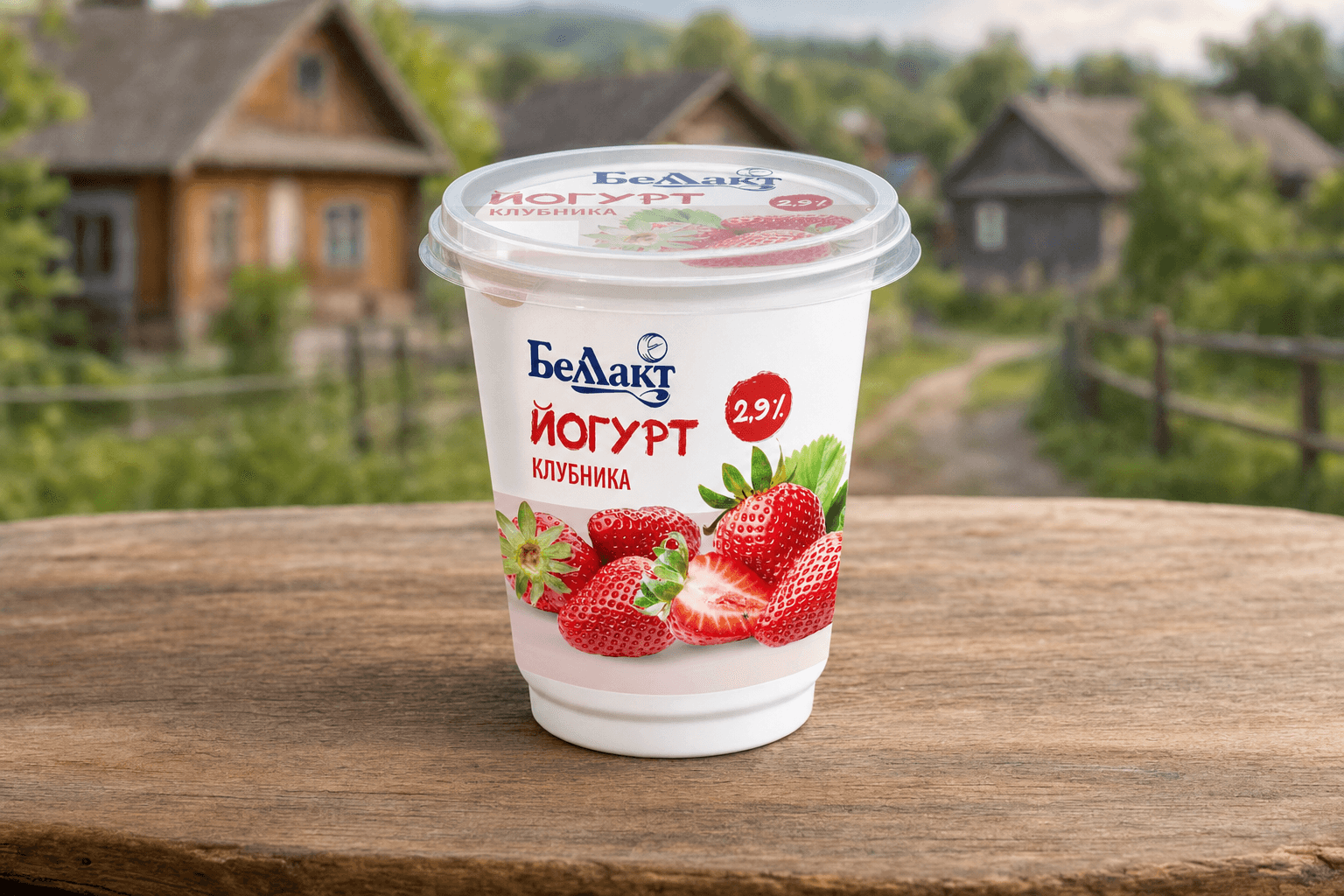Йогурт 2,9% Клубника 380г Беллакт