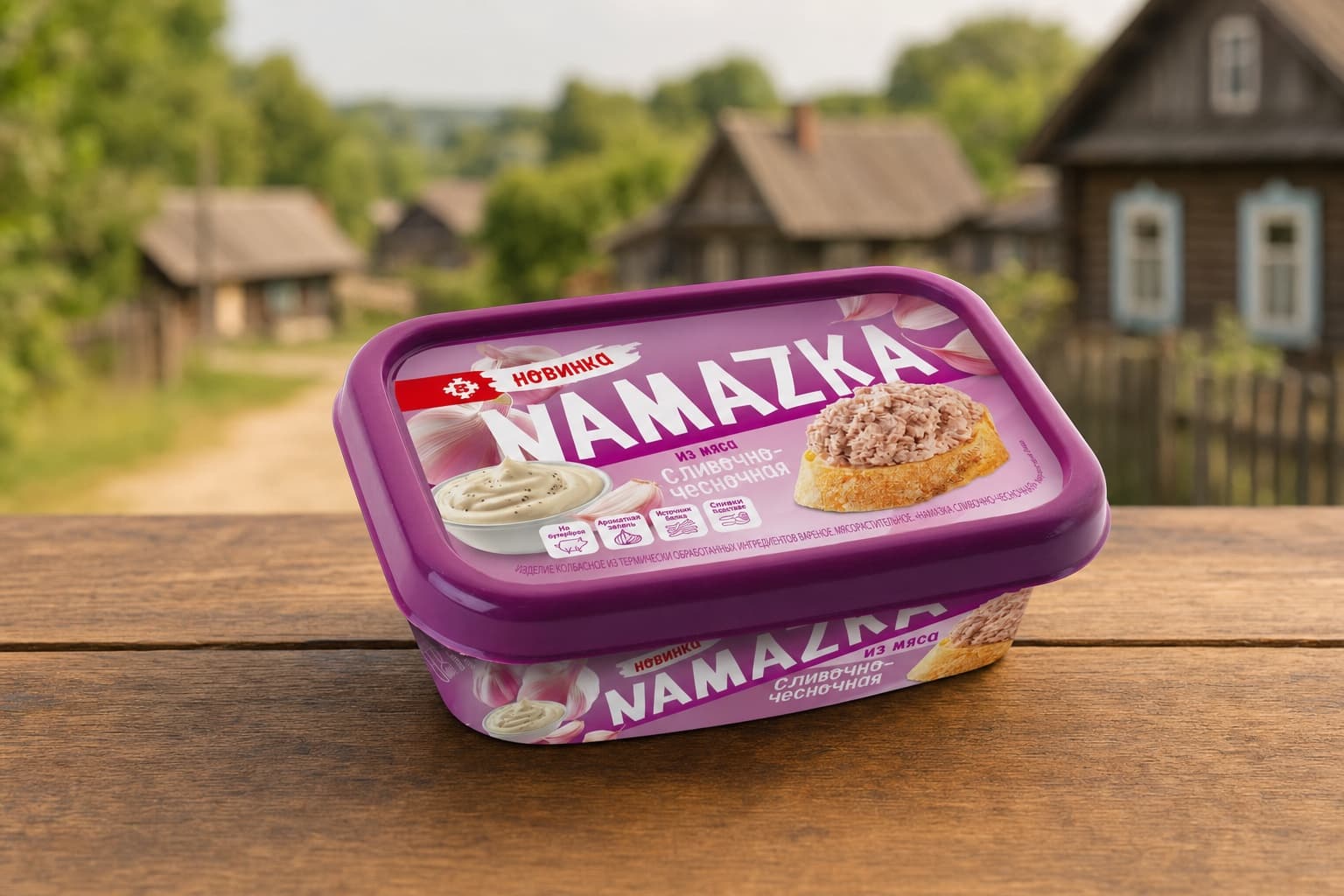 Намазка сливочно-чесночная изд мясораст вар. 150г Брестский МК