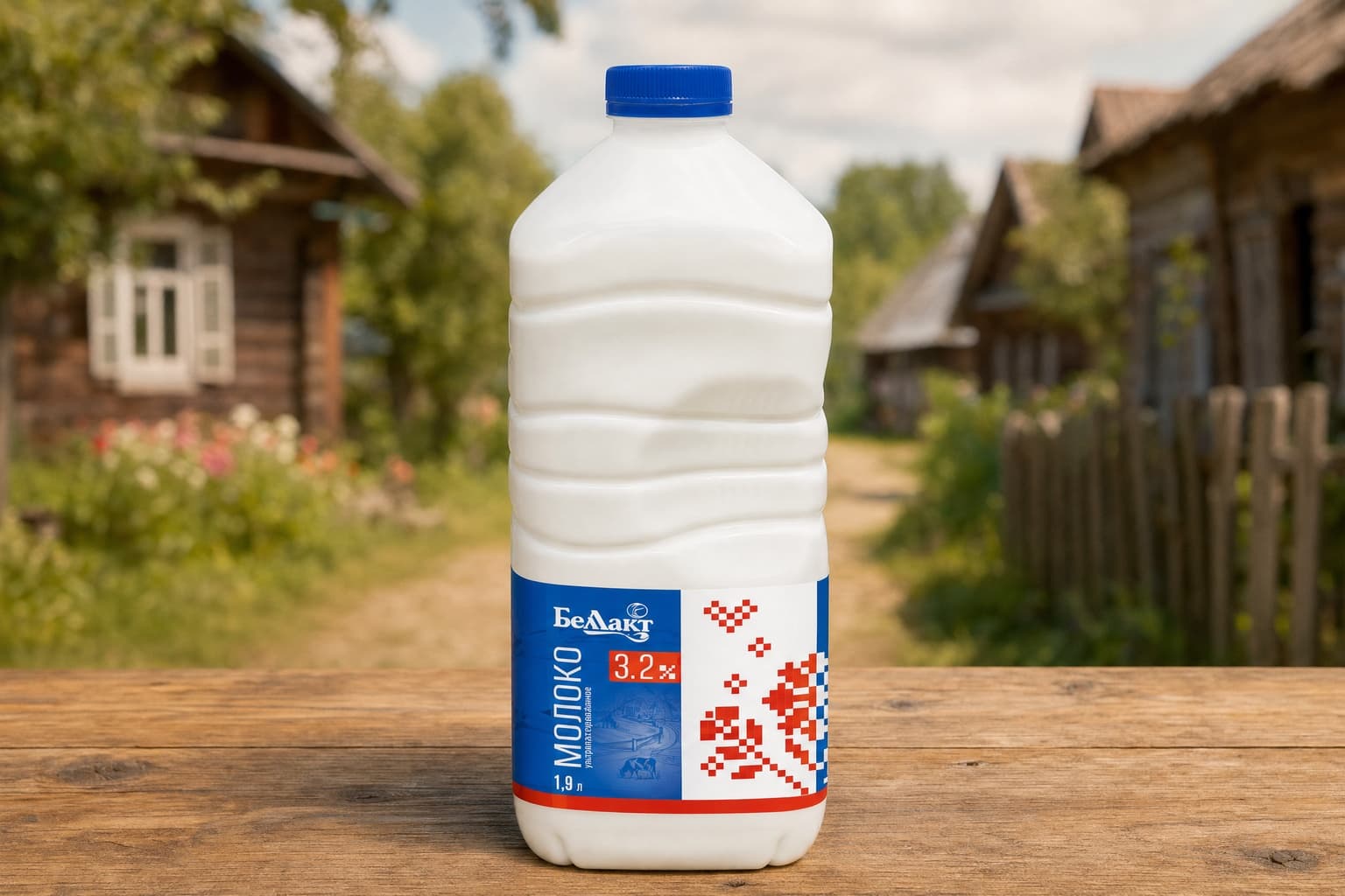Молоко ультрапастеризованное 3,2% 1,9л Беллакт
