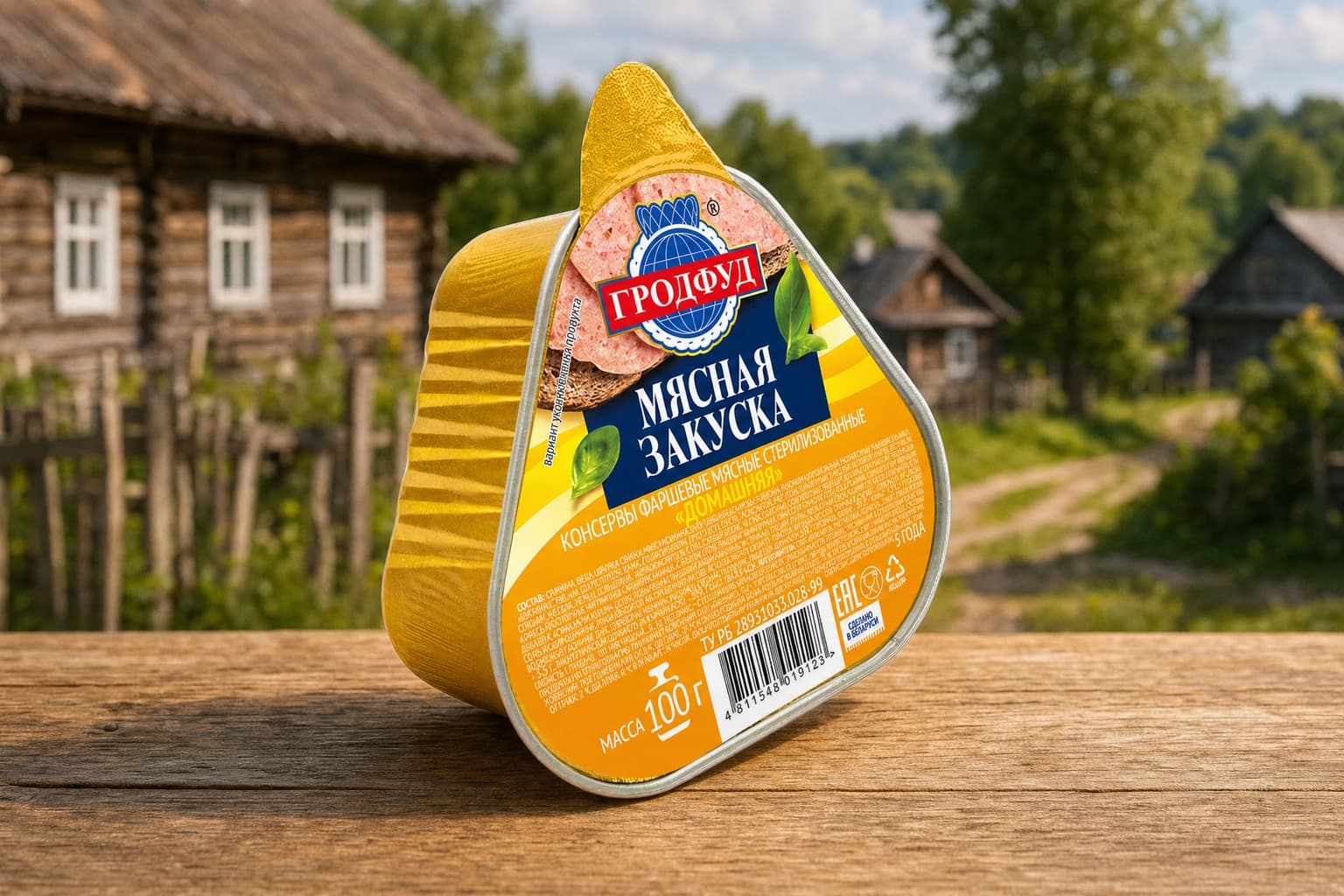 Консерва фаршевые мясные стерилизованные  "Домашняя", 100 гр. СООО “КвинФуд”