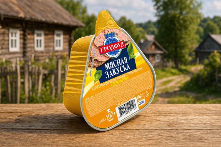 Консерва фаршевые мясные стерилизованные  "Домашняя", 100 гр. СООО “КвинФуд”