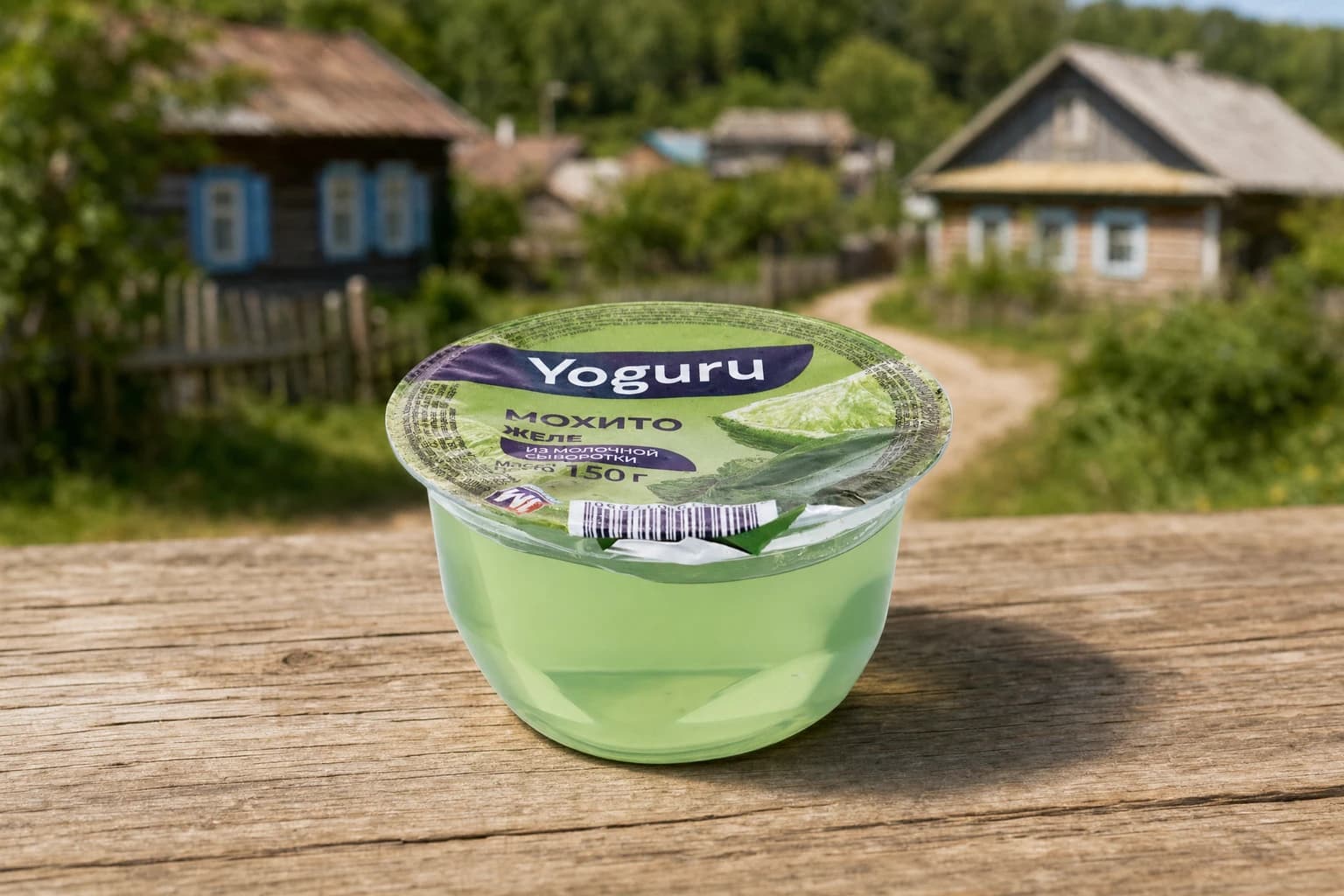 Желе на осн. мол. сыворотки "YOGURU" стакан 150 г мохито