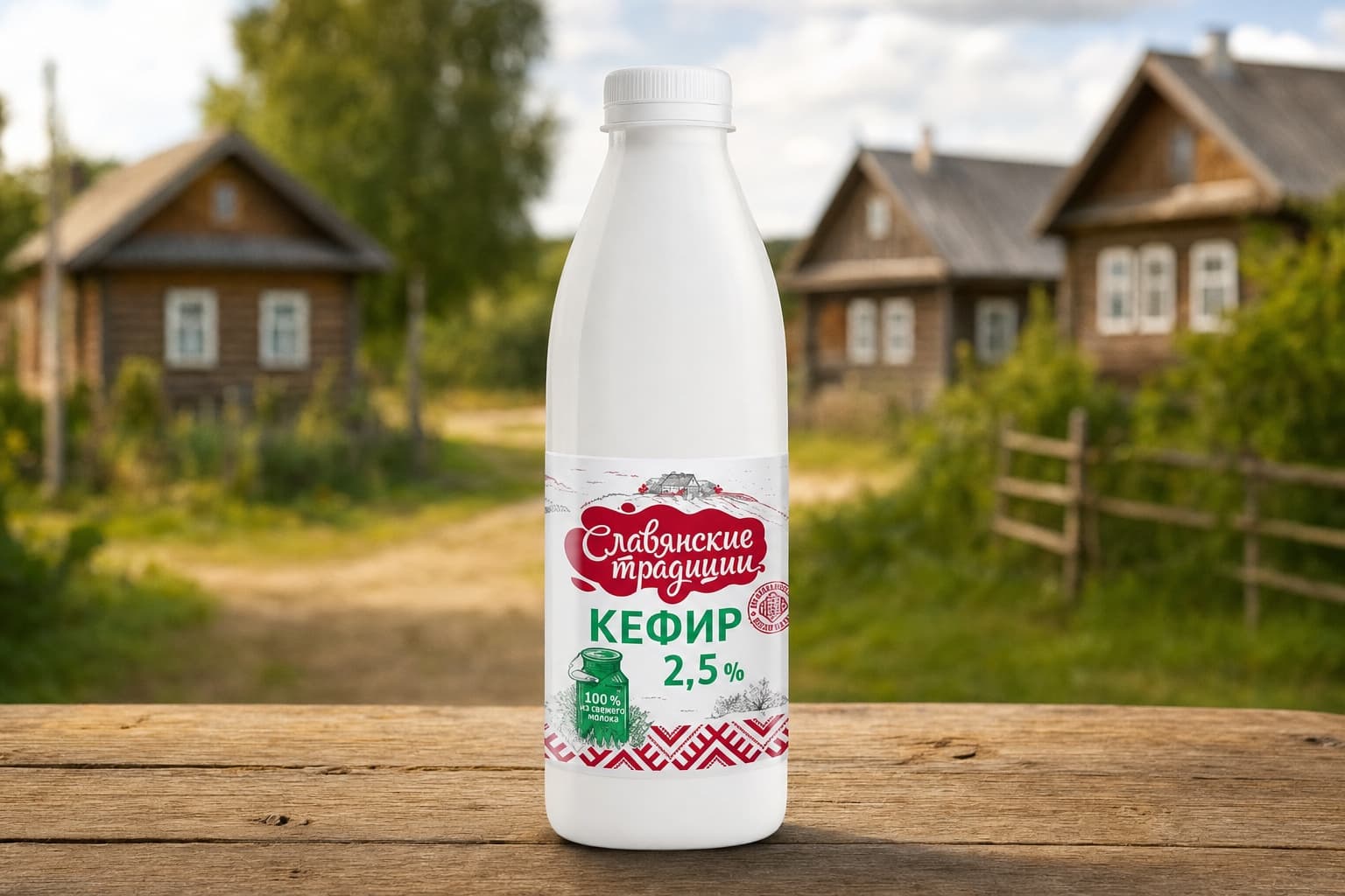 Кефир "Славянские традиции" 2,5% ПЭТ-бутылка 0,9 кг