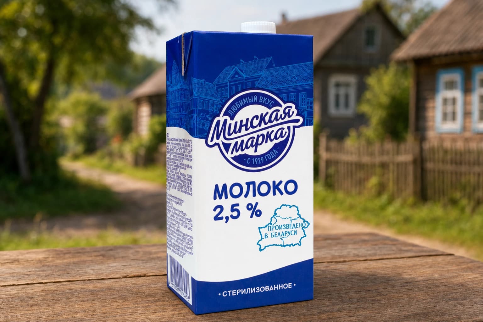 Молоко стер. "Минская марка" 2,5% фибропак 1л ММЗ №1