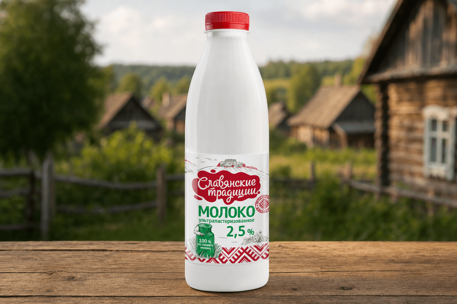 Молоко ультрапаст. "Слав. традиции" 2,5% ПЭТ-бутылка 0,9 л