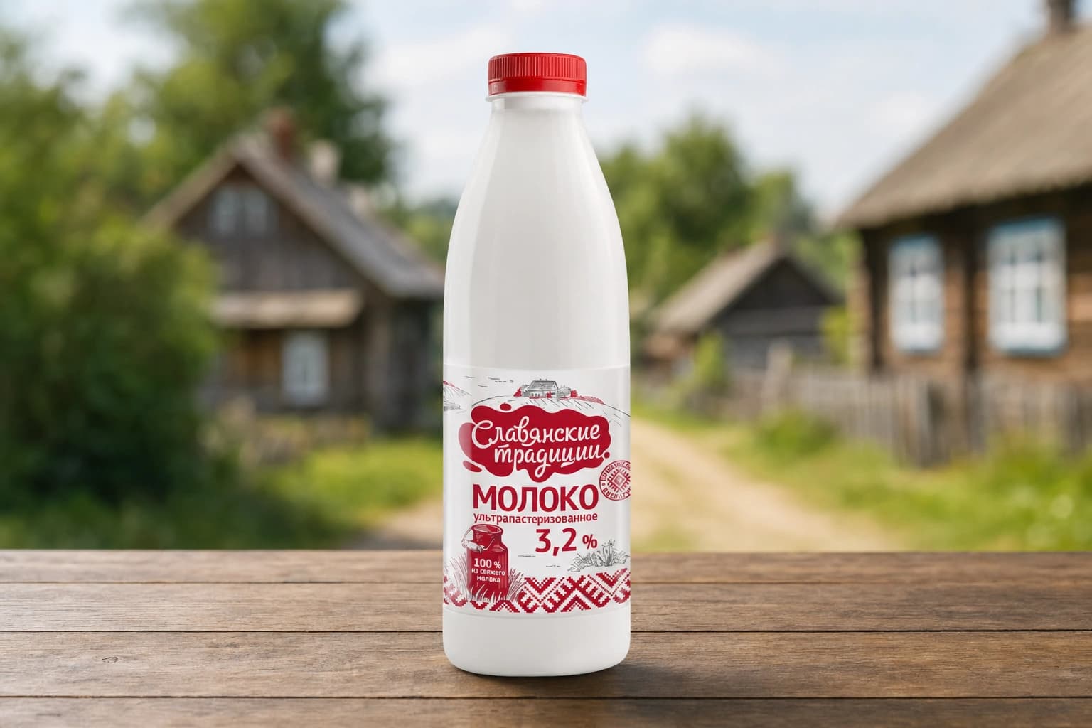 Молоко ультрапаст. "Слав. традиции" 3,2% ПЭТ-бутылка 0,9 л