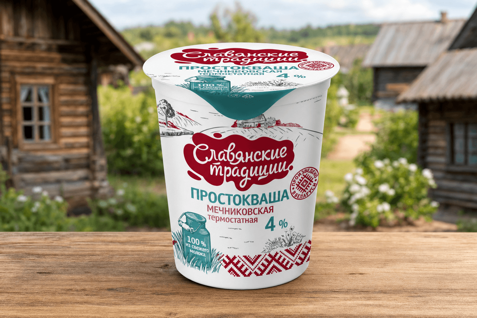 Простокваша "Мечниковская" 4,0% стакан 380 г термостатная