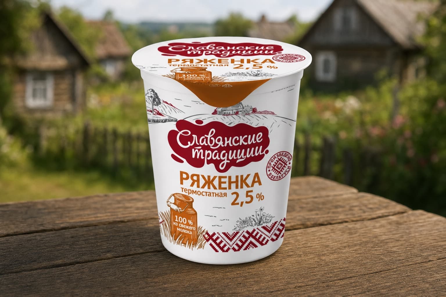 Ряженка "Нежность" 2,5% стакан 380 г термостатная