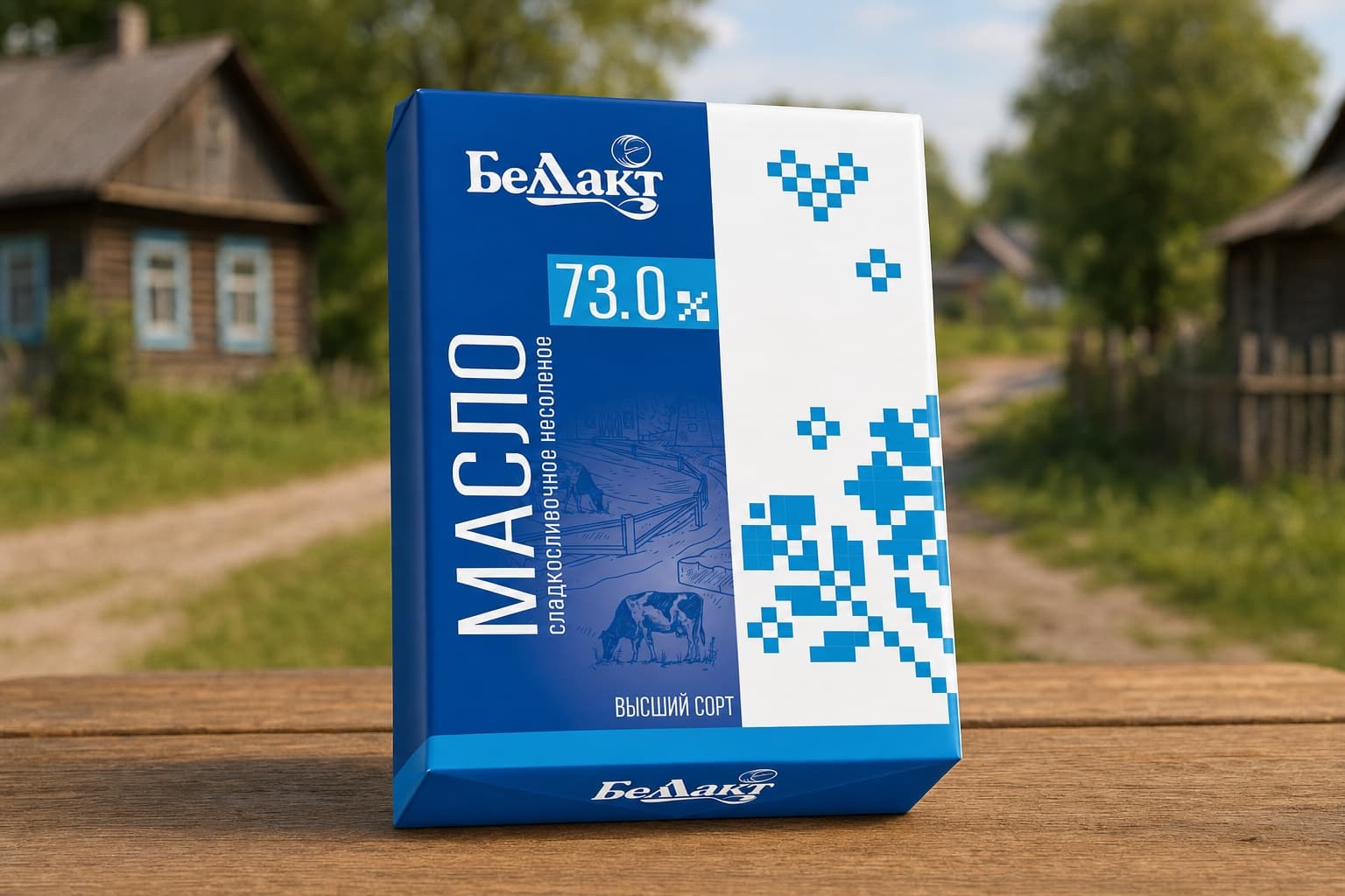 Масло сладкосливочное несоленое, массовая доля жира 73,0 %, в кашированной фольге, 180 г