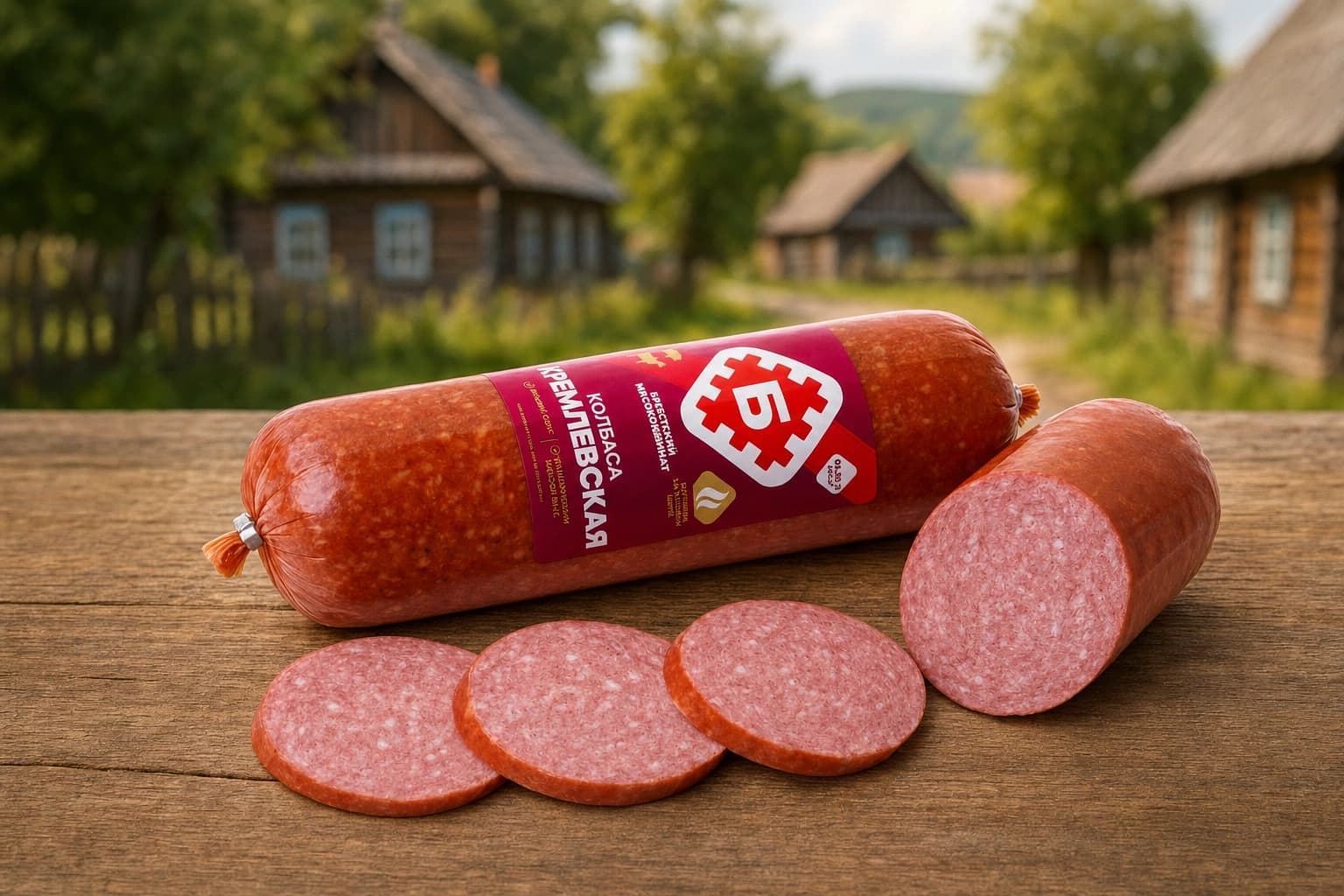 Колбаса в/к Кремлевская салями в/с газ Брестский МК
