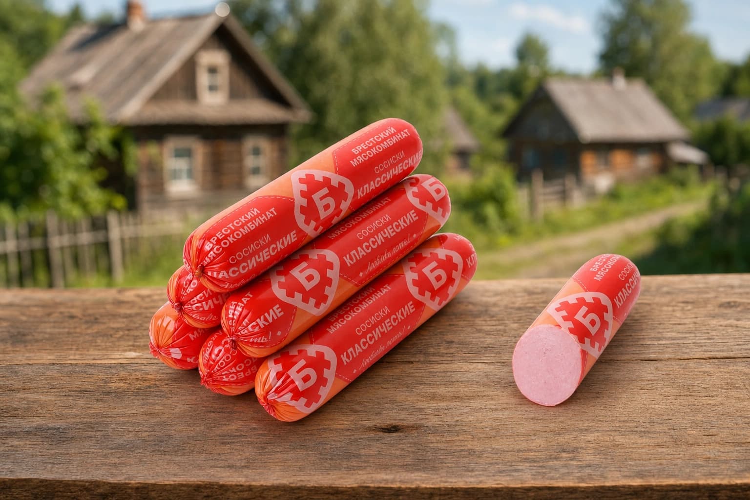Сосиски "Классические" в/с газ Брестский МК