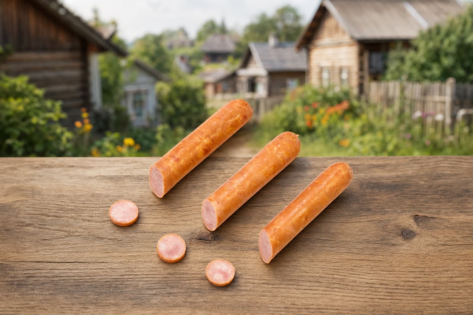 Сосиски ветчинные "Знатные" (рубленные)  Мясное вареное колбасное изделие, категория Б. 