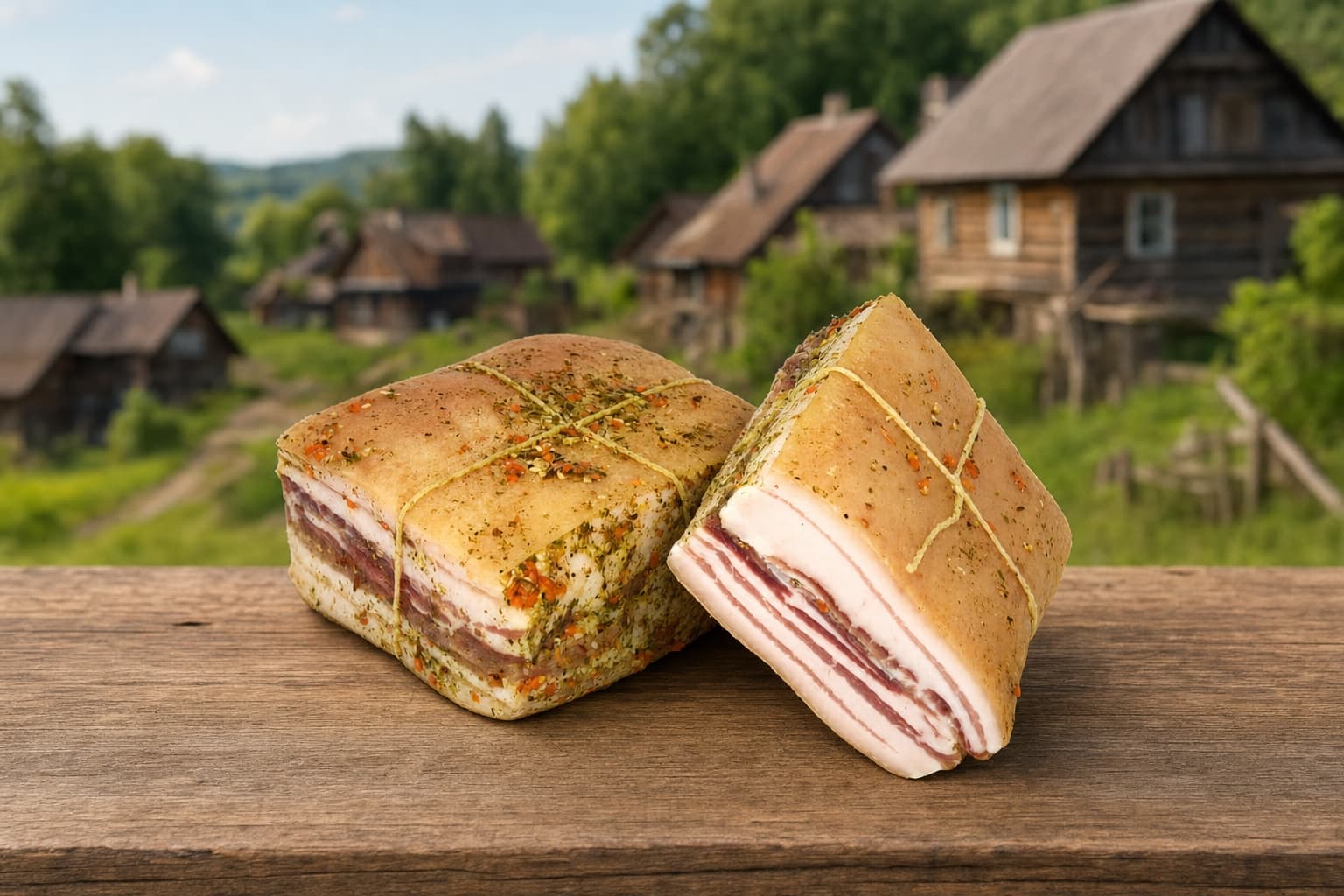 Пр-т из шпика мясной. Грудинка соленая "БАРВИНОК" в/у (Пинск) 