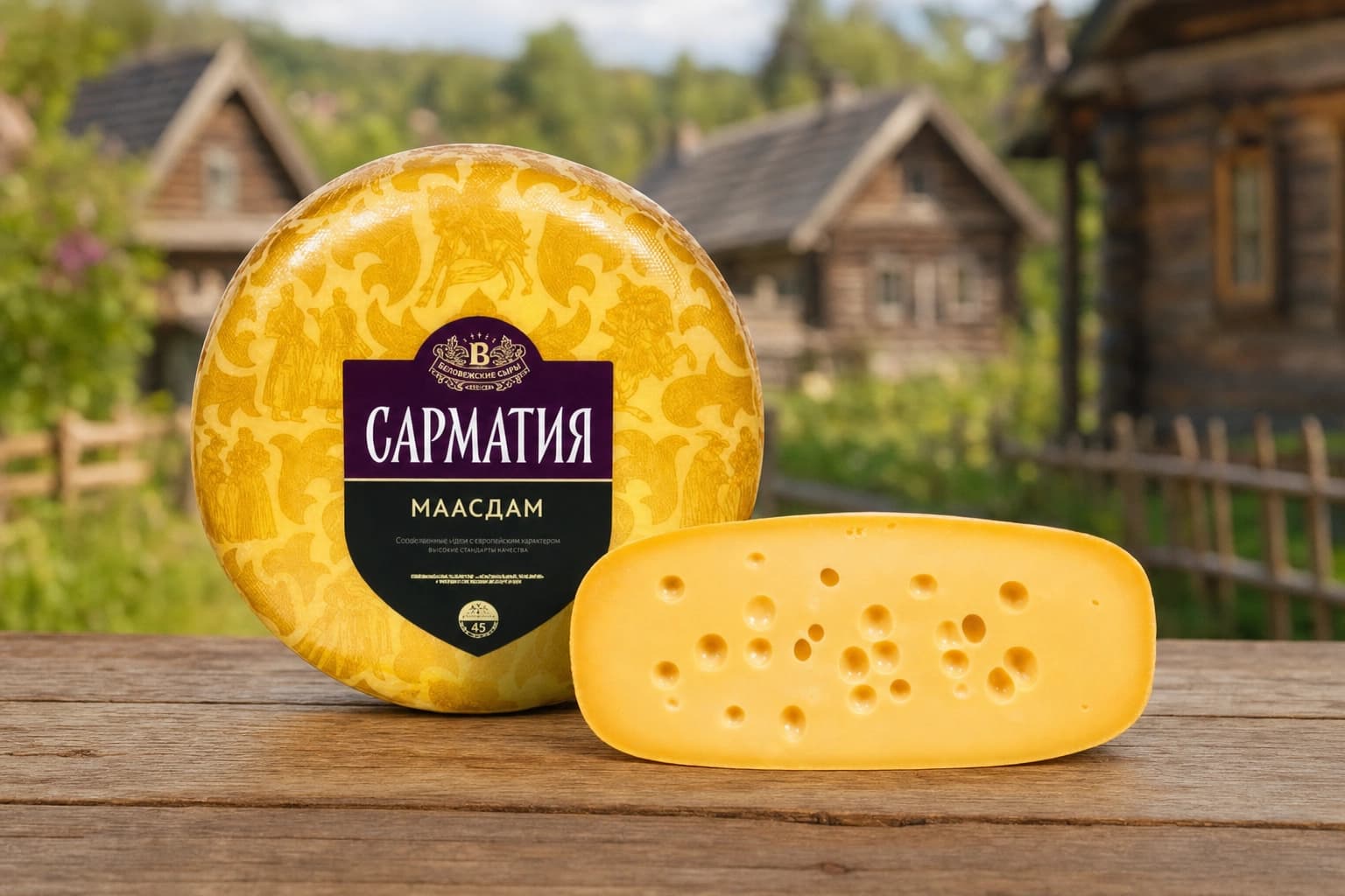Сарматия Маасдам (Беловежские сыры) 45% 
