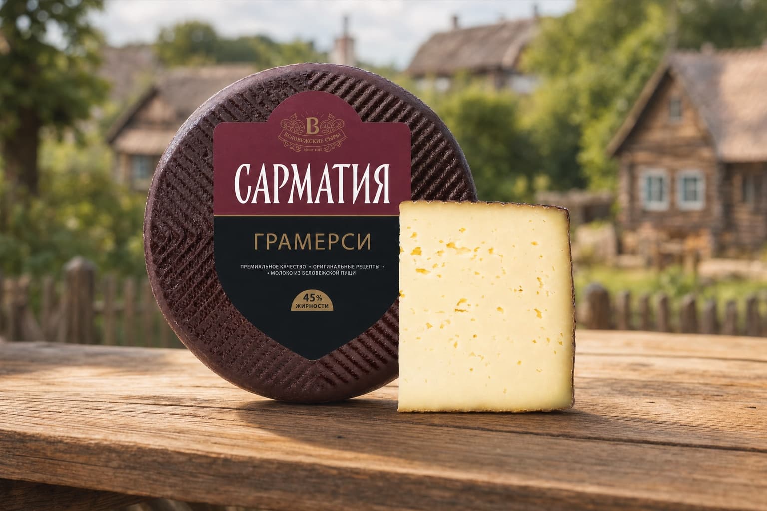 Сыр "Сарматия Грамерси" 45% (Беловежские сыры)