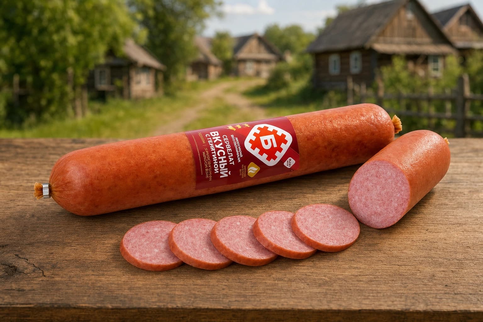 Колбаса "Сервелат Вкусный с телятиной" в/с инд.уп. газ Брестский МК