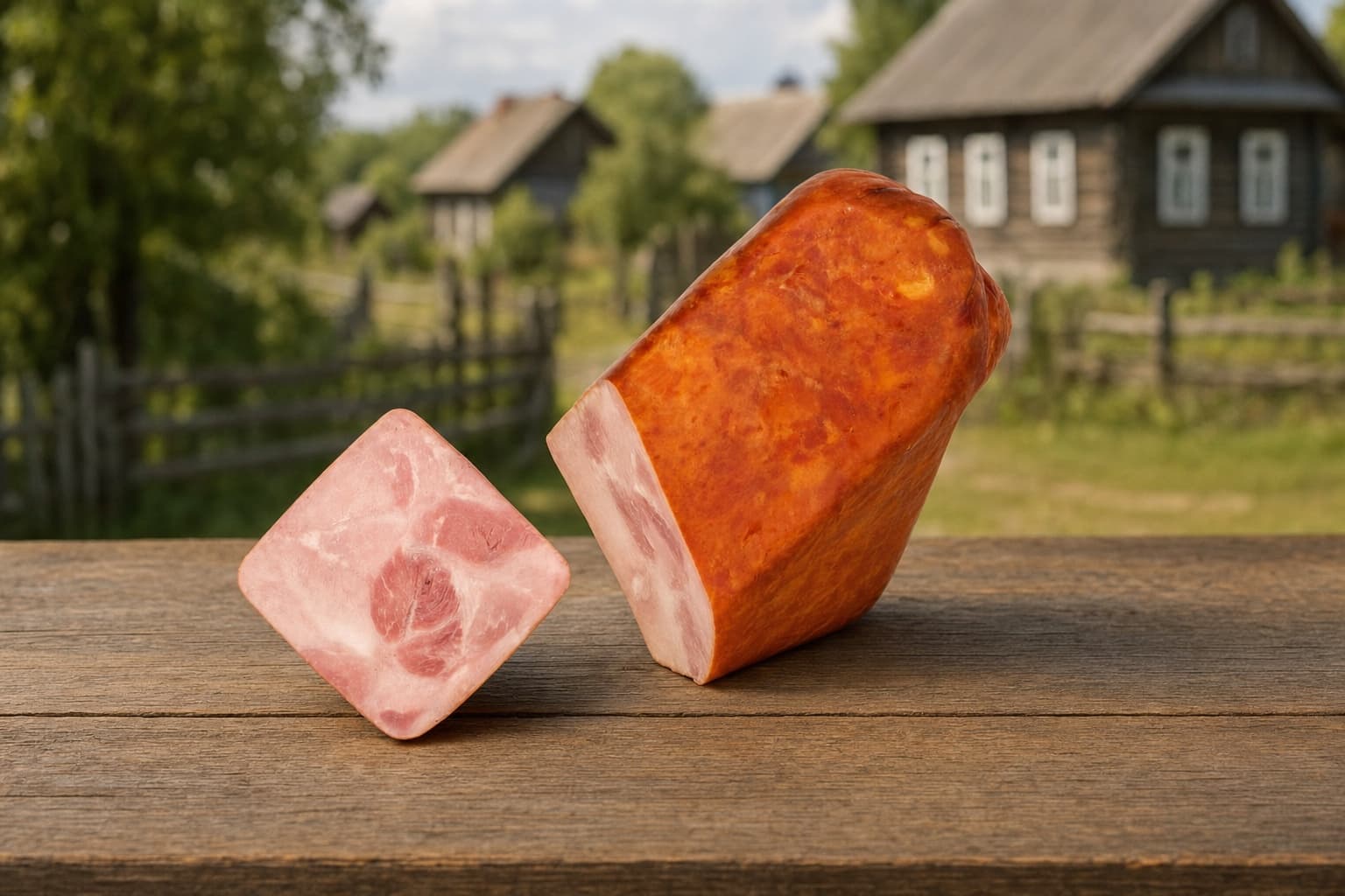 "Ветчина Мясной Квадрат" Мясное колбасное изделие вареное, категория А.