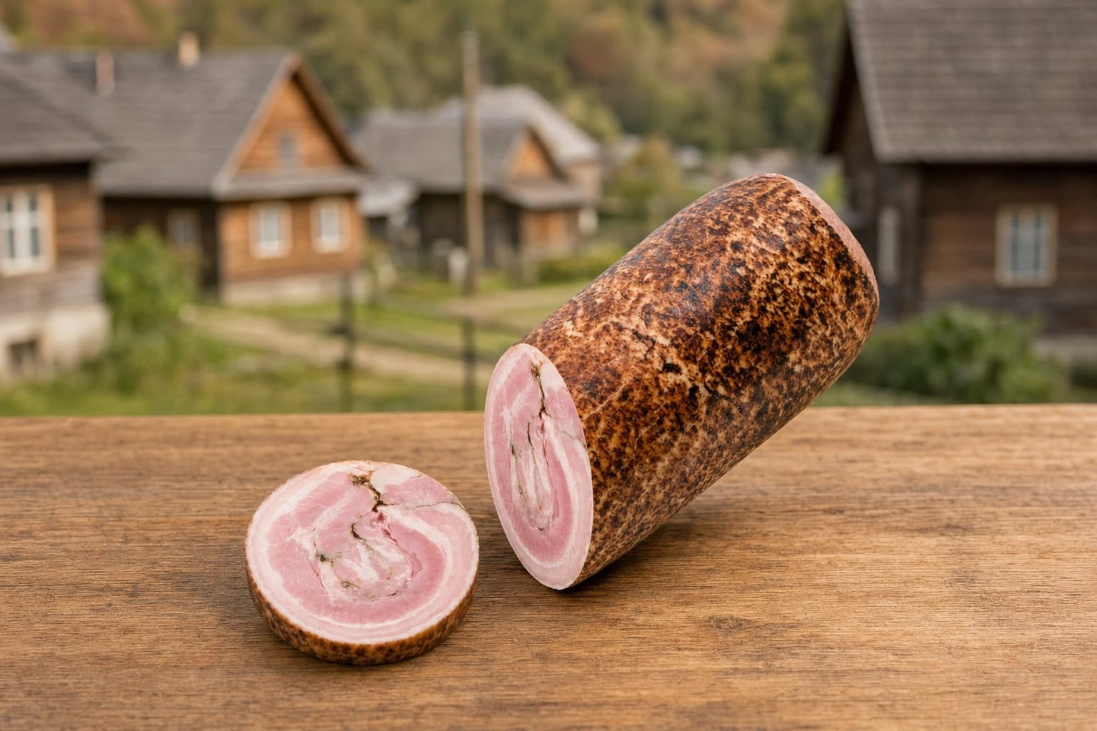 "Панчетта".  Мясной продукт из свинины вареный, категория В 