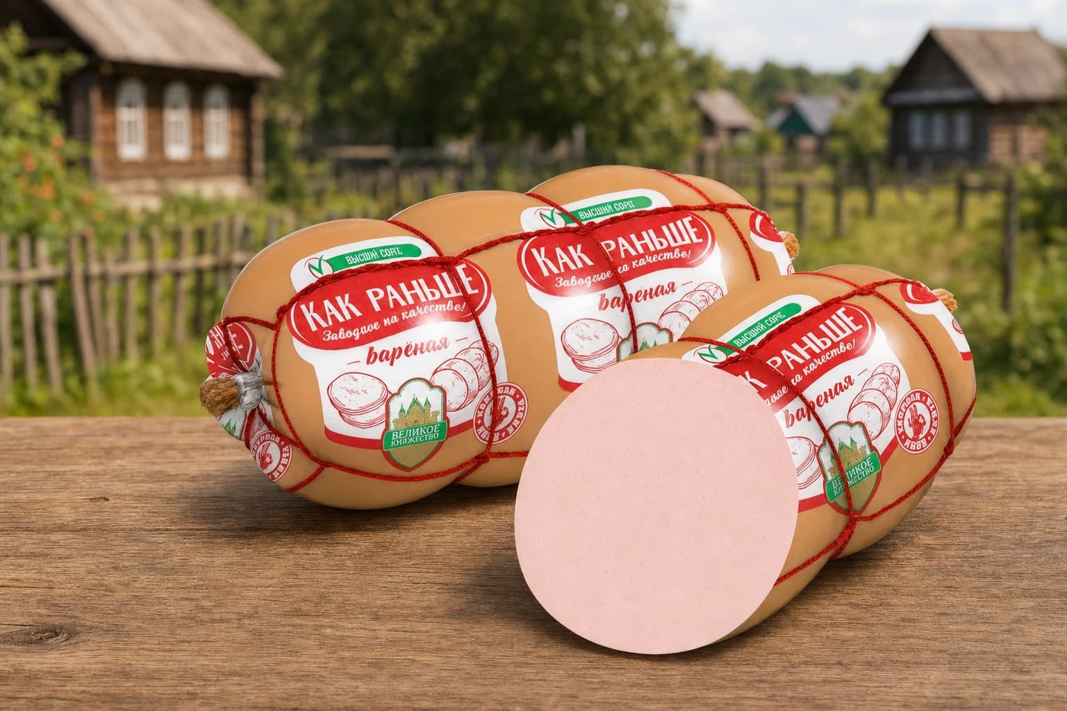 Колбаса вареная "Как раньше" в/с Калинковичский МК