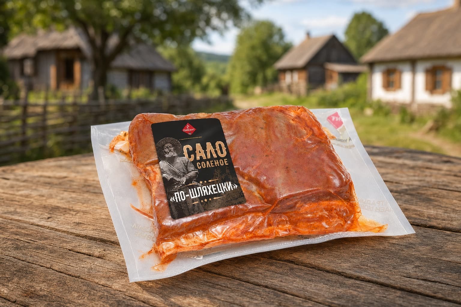 Пр-т из шпика мясной. Сало соленое "ПО-ШЛЯХЕЦКИ" (Пинск)